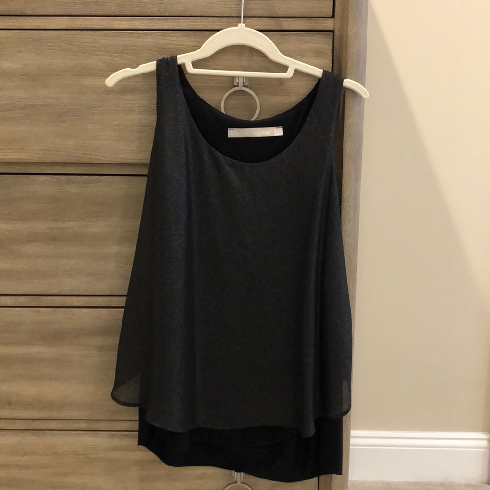 Lola and Sophie medium black glitter top